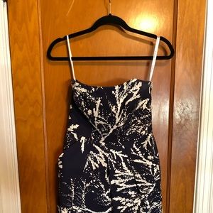 Shoshanna Strapless Party Dress with Pockets
